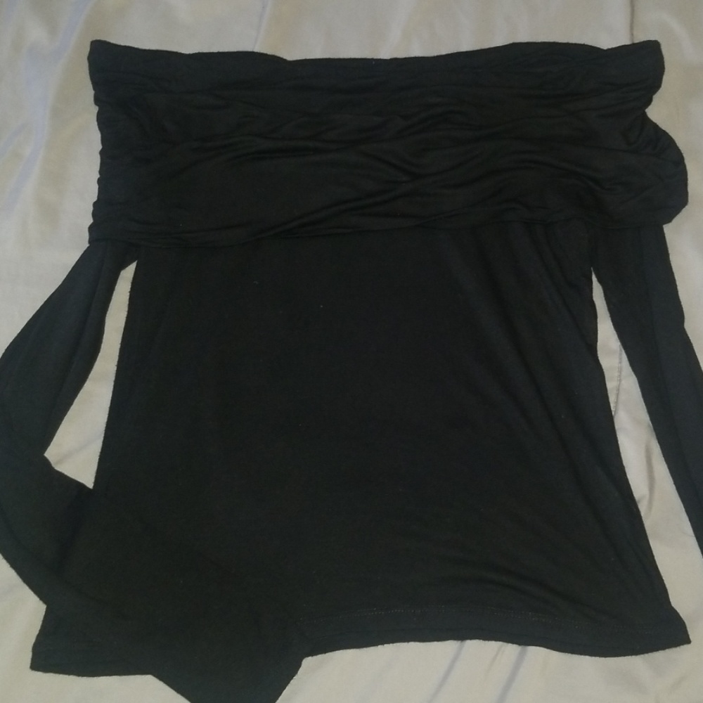 Black Off the Shoulder Top